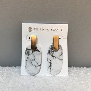 Kendra Scott Howlite Aragon Earrings NWT